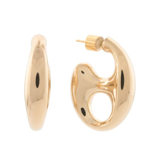 MILOR GOLD Yellow Gold Made In Italy 14k Gold Marine Link Earrings